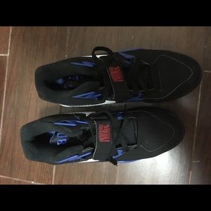 New Nike Air Force 180 BLK/WHT-SPORTROYAL-VRSTYRED